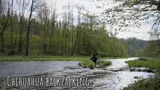 2 Day Backpacking Trip With a Chihuahua at the Moravice River Park | Tarp Shelter, Chicken Skewers
