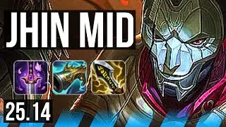 JHIN vs ZED (MID) | 11/0/6, Legendary | EUW Master | 25.14
