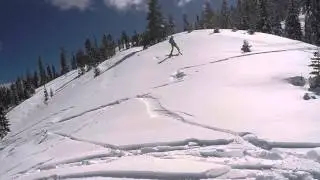 hard ice crust. not powder.