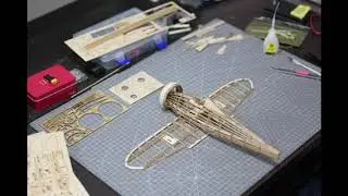 Building a 1:20 Slow Flyer Boeing P26A Peashooter | Tony Ray's RC Airplane Model | DIY KIT