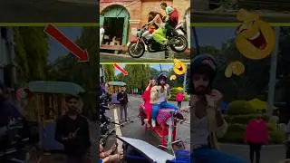 Bike Riding Scene Shooting In Movies 😱 #shorts