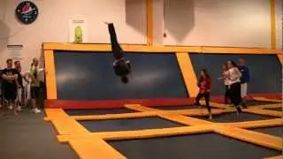 Ultimate Trampoline Flipping + Slow Motion