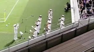 京都サンガVS鹿島アントラーズ入場時の自衛隊の皆さんによる生演奏
