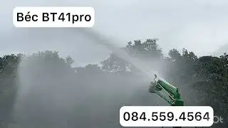 Béc BT41pro bán kính phun xa tối đa 41m/1 bên xoay tròn đường kính 82m xẻ tia 2 cấp tưới đẫm nước ạ
