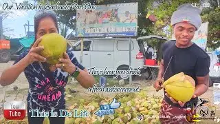 Cool down with a Bajan Water Coconut. Full Video