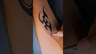 Easy Wrist Tattoo Design||😎#shorts #tattoo #tattoofun