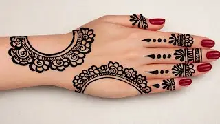 Very Easy Beautiful Mehndi Design | Mehndi Designs For Hands | Henna Designs | Back Hand Mehndi ❤️🌺