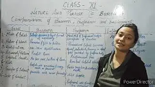 DIFFERENCE BETWEEN BUSINESS PROFESSION AND EMPLOYMENT|Nature and purpose of business, class 11