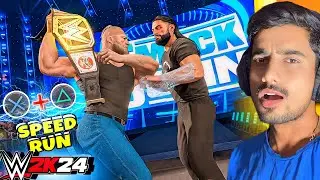 WWE 2K24 SPEED RUN JUST IN 6:30 Mint. (World Record) ? 🔥