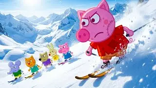 PEPPA PIG Zombie 🐷 The Amazing CHEESE Ball Painting 🎵 Peppa Funny Cartoon Songs