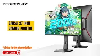 Обзор игрового монитора SANSUI 27 дюймов | 1440P WQHD, 200 Гц, 1 мс Fast IPS, HDR и FreeSync