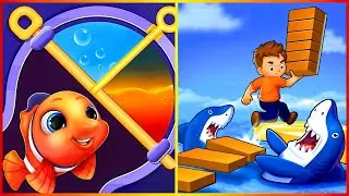 Water Puzzle Rescue Fish VS Shortcut Run- All Levels SpeedRun ep 1