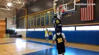 #Greater #Lowell 5-foot-5 guard Gbah Dualu shows his jumping ability at practice