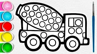 How to Draw a Super Cute Colorful Tank Truck Pop It&ndash; | Easy Drawing | Step-by-Step