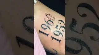 Number (date) Tattoo Design 🔢✍️