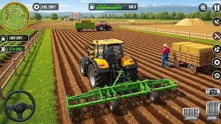 Real Indian Tractor Farming Simulator 2025 - Modern Harvester Tractor Driving Sim- Android Gameplay 