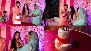Engagement Cake Cutting Beautiful Moment | Rahil & Yasmeen Engagement | The Rahil Vlogs