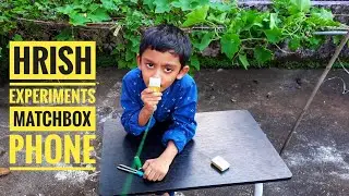 Hrish Experiments | How to make telephone with matchbox | Craft from matchbox