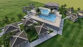 Proposed Resort Development [ Pool and Villas Cluster ]