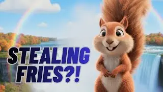 Why Did the Squirrel Steal French Fries? 🐿️🍟 | Funny Kids Story at Niagara Falls