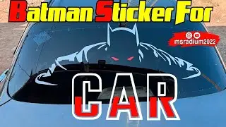 Batman stickers car back window | Batman sticker  designs | Batman sticker radium ￼