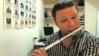 Ilja Dvoretskiy (flute) a little Borne practice