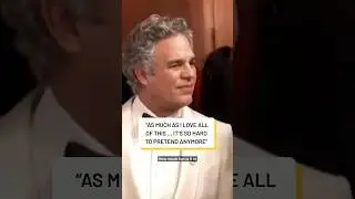 Mark Ruffalo is having a hard time enjoying award shows amid &ldquo;crazy&rdquo; things happening under Trump
