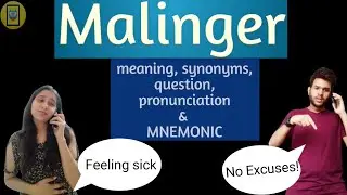 #35 Malinger| Meaning and Synonyms | Vocabulary | CAT GRE GMAT AFCAT CDS SSC Bank-PO