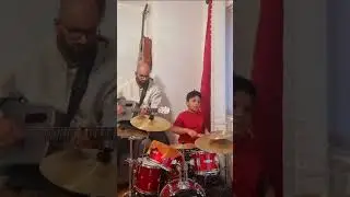 Six years old, Aaryan drumming Tiki Taka