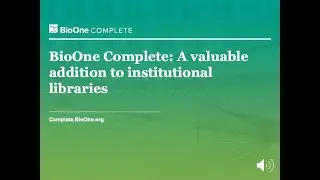 BioOne Complete for Institutions: 2021