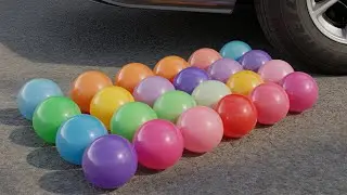 Crushing Slime With Car | Relaxing ASMR 🧪