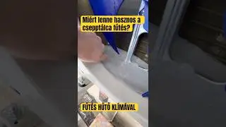 FŰT&Eacute;S HŰTŐ KL&Iacute;M&Aacute;VAL - mi&eacute;rt hasznos a cseppt&aacute;lca fűt&eacute;s?!🥶 #gree #airconditioner #work
