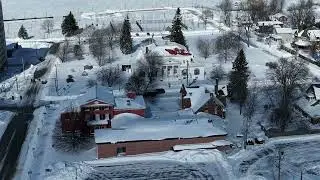 A Post Blizzard Flight Another Ogdensburg, NY. St. Lawrence River.