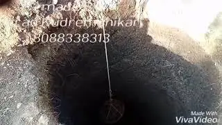 home made soil lifting machine lifting soil from 100 feet deep well made by me kiran kudremanikar