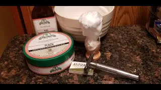 SOTD: Stirling Peach Soap / King C Gillette Razor / Stirling Peach Aftershave