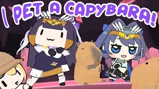 SAILOR MOON INA pets a CAPYBARA at a CAPYCAT CAFE in KICHIJOJI! | Welcome Back!【CHAT】