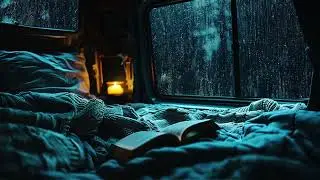 Thunder Sounds in Forest Mist 🌧️ Rain Therapy for Brain Focus & Relaxed Sleep Cycles