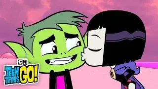 Beast Boy and Raven: Love Built Over Time 💚💜 Teen Titans Go! | Cartoon Network