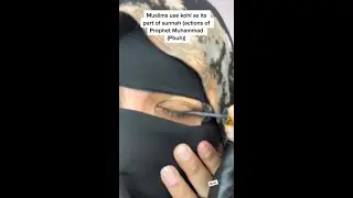 This is how Muslim women wear kohl/ eyeliner in face veil! #shorts