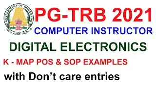 TRB Computer Instructor 💥DIGITAL ELECTRONICS  K- MAP with don't care entries |VIBRANT ONLINE ACADEMY