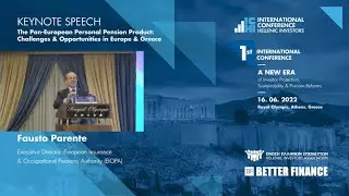 Fausto Parente, EIOPA, Keynote Speech, Hellas2022