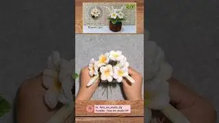 Pipe cleaner flowers | diy flowers | diy   Plumeria | Fairy Am Studio DIY #handmadediy #flowercrafts
