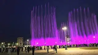 Dancing fountain show in Park view city Islamabad