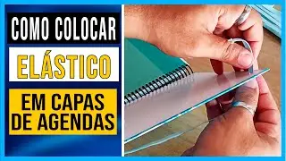 COMO Colocar ELÁSTICO Com Ilhós em Capa A5 de Agendas - #RiggArts