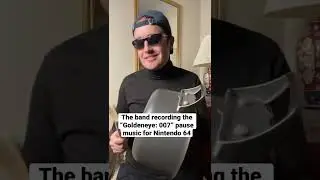 The band recording the &ldquo;Goldeneye: 007&rdquo; pause music for Nintendo 64 #90skids  #nintendo64 #n64
