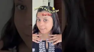 😰I Shaved My Face for the FIRST TIME🙊#faceshaving #skincare #viral #dailyvlog #daily #smallcreator