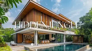 Contemporary Interior Design Inspirations with Hidden Tropical Jungle Garden