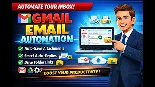Gmail Automation with Google Apps Script | Auto Save Attachments & Smart Replies(Step-by-Step Guide)