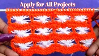 Two Colour Sweater Design for All Projects #rkcrochet #rkknitting #handmadecraft #Knitting
