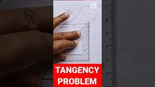 Tangency Problem, Engineering Drawing, #shortsfeed